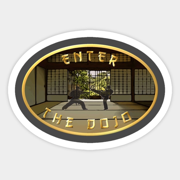 Enter the Dojo Sticker by RandomChatterQGT